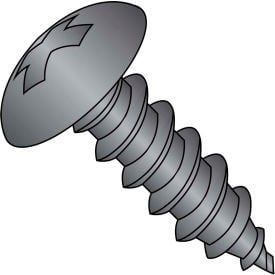 6-18X5/8 Phillips Full Contour Truss Self Tapping Screw Type A Fully Threaded Black Oxide 10000 pcs 0610APTB