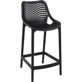 Siesta Air Resin Counter Stool Black - Pkg Qty 2 ISP067-BLA