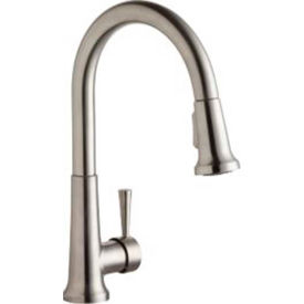 Elkay LK6000LS Everyday Pull-Out Kitchen Faucet Lustrous Steel Single Lever Handle LK6000LS