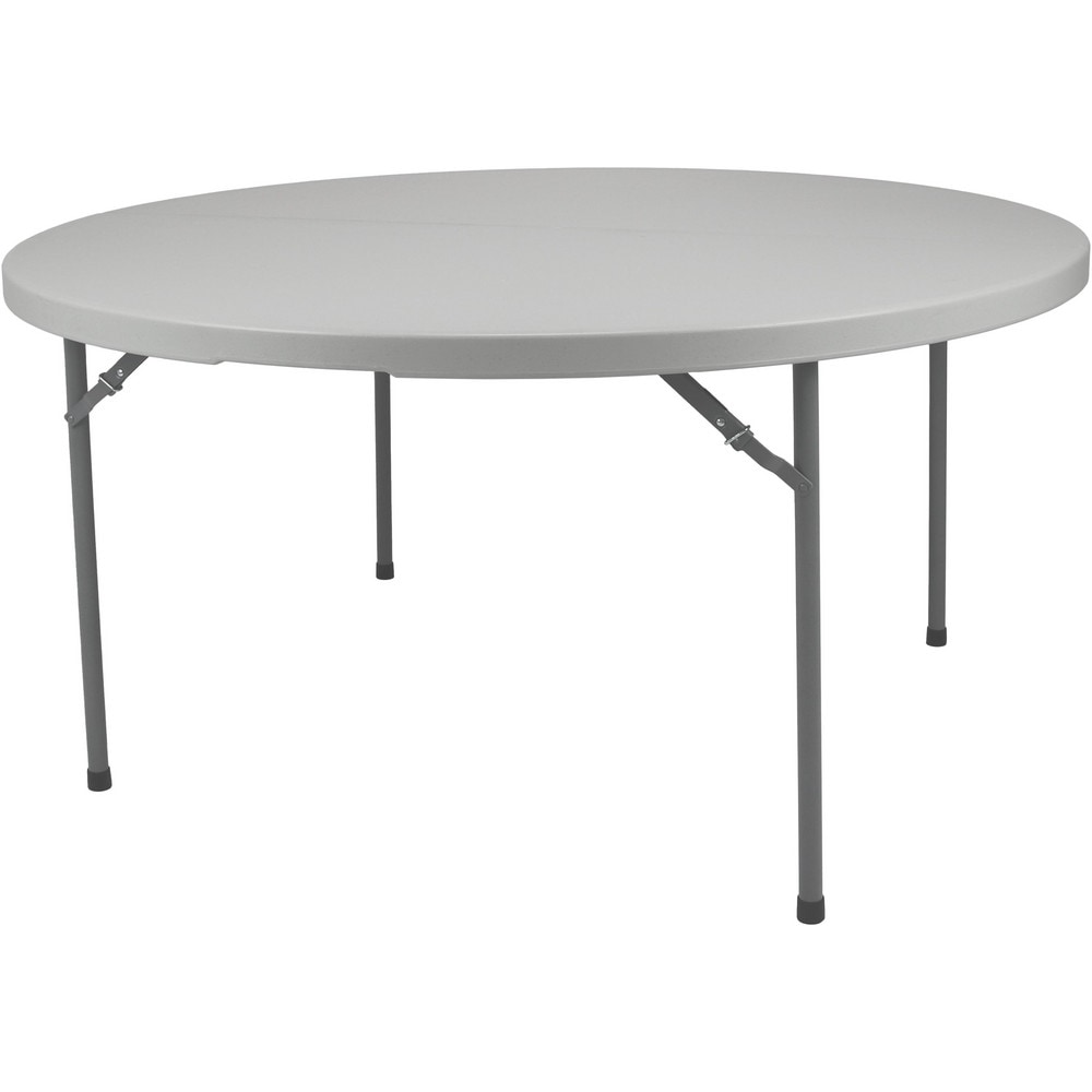 Folding Tables, Overall Width (Inch): 48 , Overall Height (Inch): 29-1/4 , Overall Diameter (Frac): 48 (Inch), Work Surface Orientation: Flat , Shape: Round  MPN:CMFIH48R