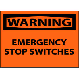 Machine Labels - Warning Emergency Stop Switches W447AP
