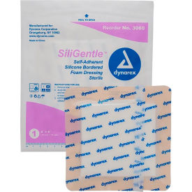 Dynarex SiliGentle™ Silicone Bordered Foam Dressing 6