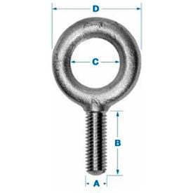 Ken Forging K2007-HDG - Carbon Eyebolt - 5/8-11 - 1-3/4