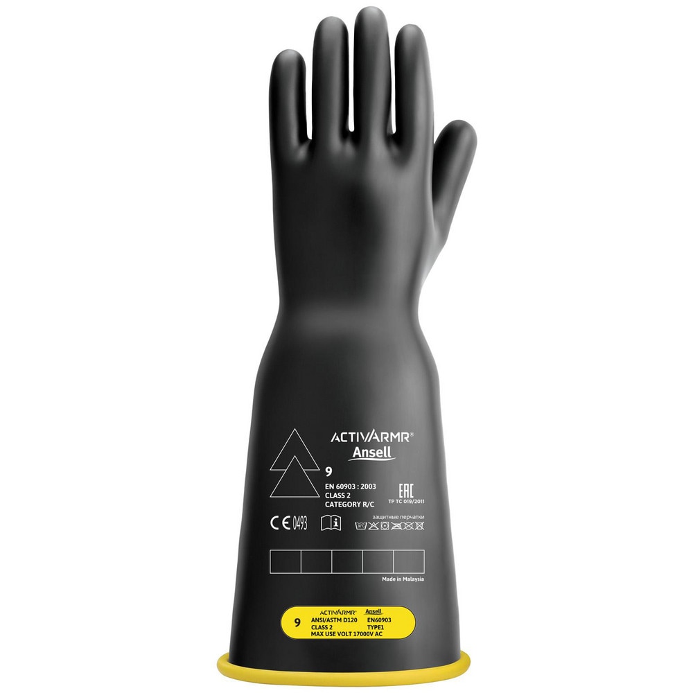 Electrical Protection Gloves & Leather Protectors, Glove Type: Electrical Protection Gloves, Rubber Voltage Gloves , Primary Material: Natural Latex Rubber  MPN:RIG216YBBC090