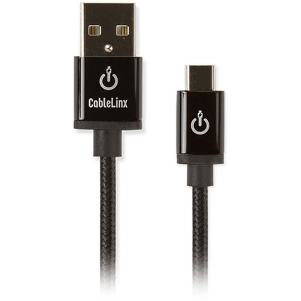 Limitless Innovations CableLinx Elite Micro to USB-A Charge And Sync Braided Cable For Smartphones, Tablets And More, Black, MICU72-001-GC (Min Order Qty 3) MPN:MICU72-001-GC