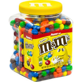 M&M's Milk Chocolate Peanut Candies Jar 62 oz 20900060