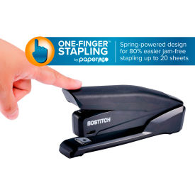 Bostitch EZ Squeeze™ Spring-Powered Ergonomic Stapler Black INP20-BLK