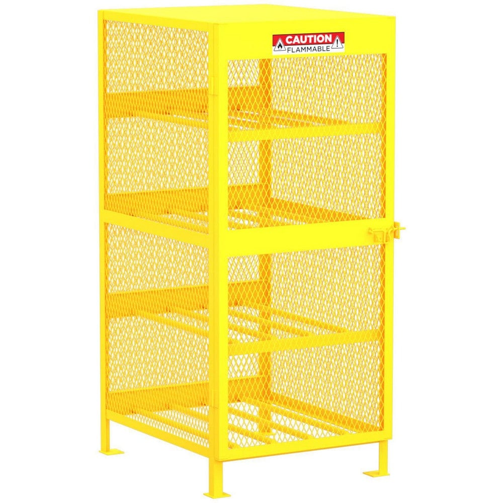 Gas Cylinder Carts, Racks, Stands & Holders, Gas Cylinder Rack Type: Gas Cylinder Storage Cabinet , Fits Cylinder Diameter: 12.5 , Number Of Cylinders: 8  MPN:F89046