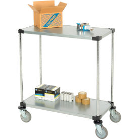 Nexel® 2 Shelf Cart Galvanized 36