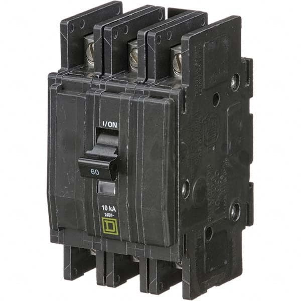 60 Amp, 240 VAC, 3 Pole, Panel Mount Miniature Circuit Breaker MPN:QOU360