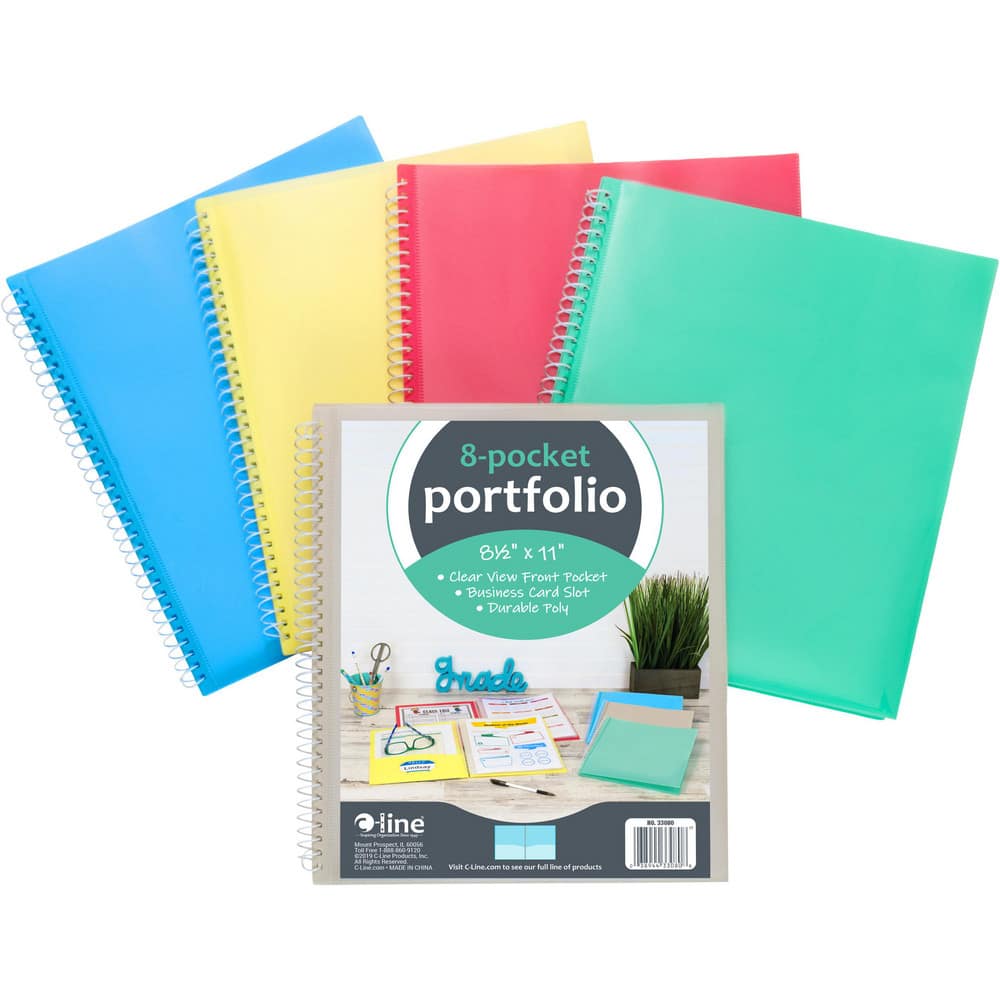 Portfolios, Report Covers & Pocket Binders, Color: Assorted , Color: Assorted , Overall Width: 9 , Overall Length: 11.00  MPN:33080-DS