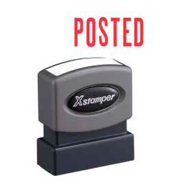 Xstamper® Pre-Inked Message Stamp POSTED 1-5/8