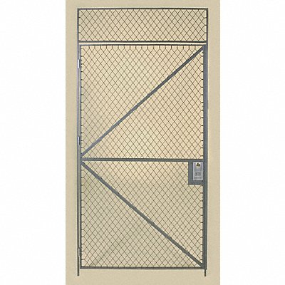 Wire Partition Hinged Door 4 ft x 12 ft MPN:HS7 412R CYL