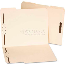 Universal® Manila Folders Two Fasteners 1/3 Tab Letter 50/Box UNV13420***