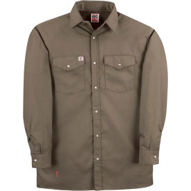 Big Bill Snap Button Down Long Sleeve Work Shirt L Gray 247-R-CHA-L