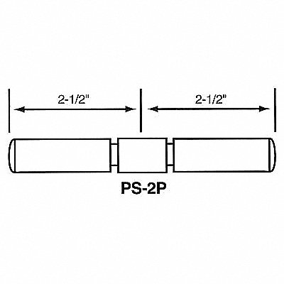 2-Way Pin PS-2P-B PK15 MPN:PS-2P-B