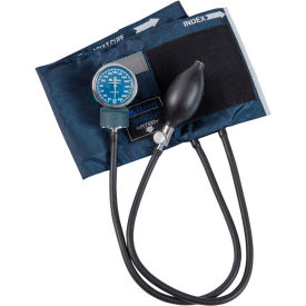 MABIS® Signature™ Series Aneroid Sphygmomanometer Large Adult Size Blue 01-100-016