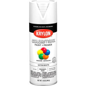 Krylon® Colormaxx™ Paint & Primer 12 oz. Satin White - Pkg Qty 6 K05577007