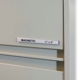 C-Line Products HOL-DEX Magnetic Shelf/Bin Label Holders 1/2  Inch Magnetic Label Holder 10/BX 87207