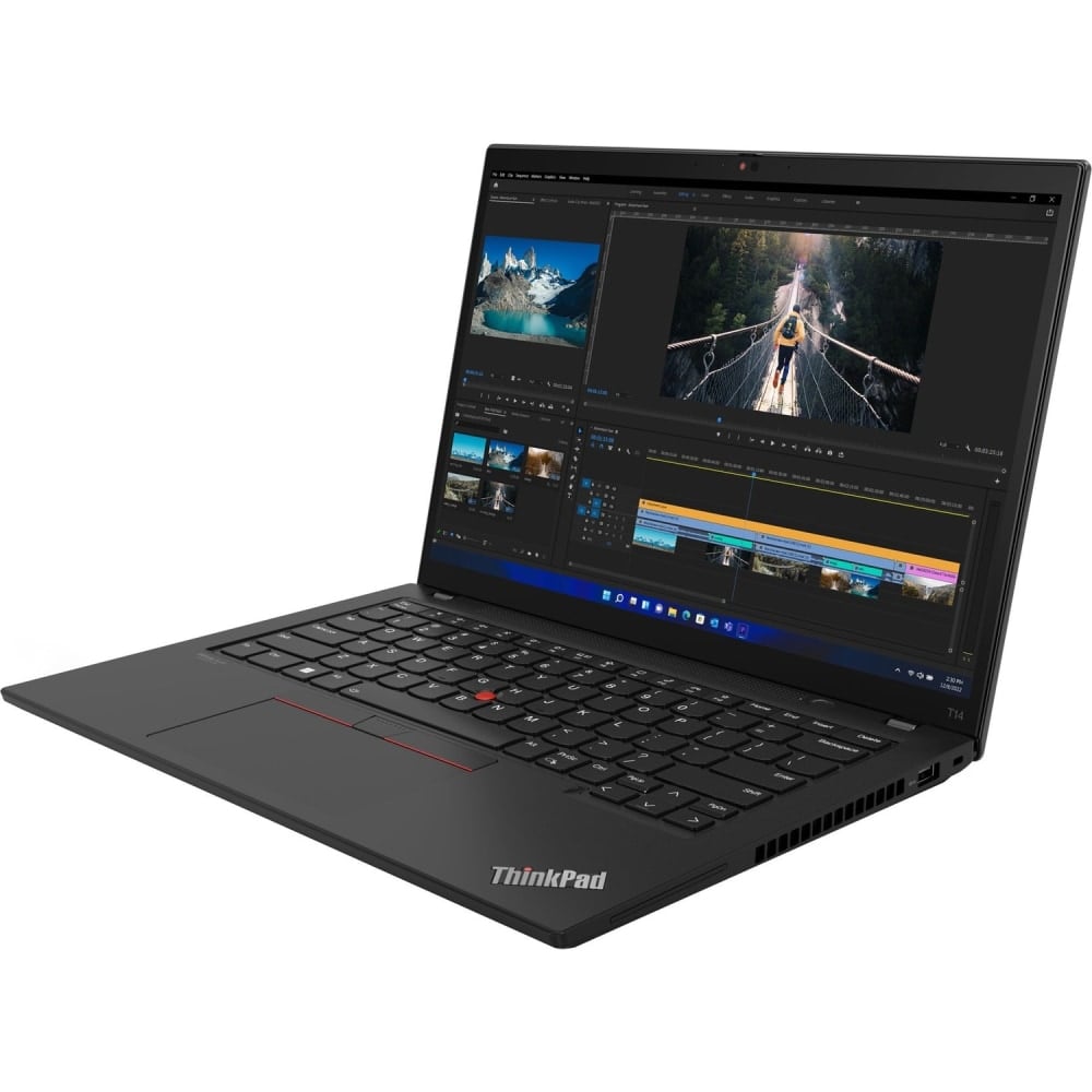 Lenovo ThinkPad T14 Gen 3 21CF - 180-degree hinge design - AMD Ryzen 7 Pro 6850U / 2.7 GHz - Win 10 Pro 64-bit (includes Win 11 Pro License) - Radeon 680M - 16 GB RAM - 512 GB SSD TCG Opal Encryption 2, NVMe - 14in IPS touchscreen 1920 x 1200 MPN:21CF000D