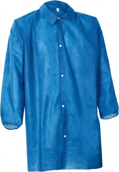 Pack of (30) Size 4XL Blue Lab Coats without Pockets MPN:LC-SMS-4XL45B-E