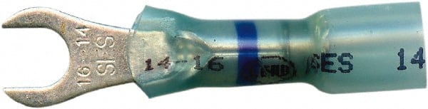 Standard Fork Terminal: Blue, Polyolefin, Partially Insulated, #10 Stud MPN:MSC-KP151574-LF