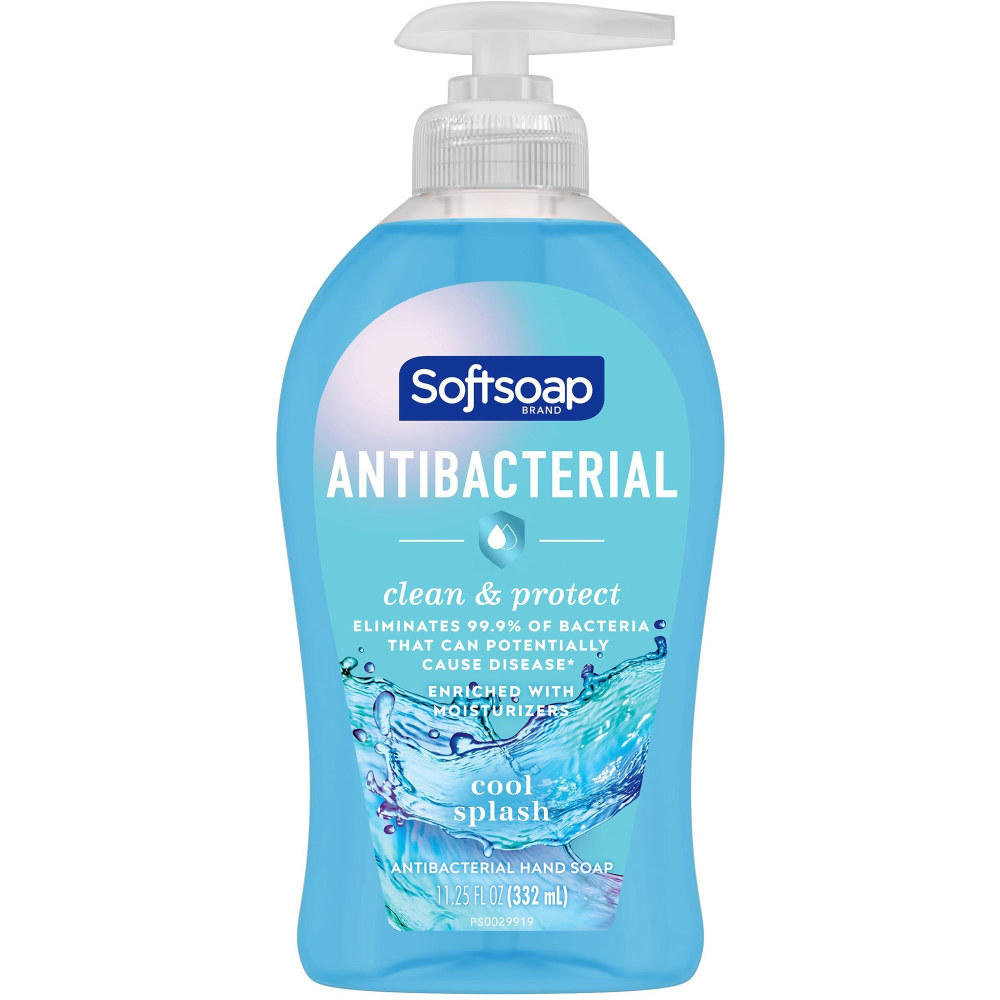 Softsoap Antibacterial Liquid Hand Soap, Cool Splash Scent, 11.3  Oz (Min Order Qty 13) MPN:US07327A