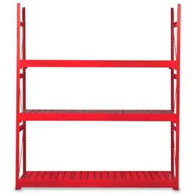 Equipto V-Grip 3 Level Bulk Storage Rack Wire Deck Add On 48