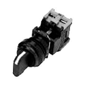 Advance Controls 104340 22mm Non Metal Non Lit 3 Pos. Square Knob Type Selector Switch - Black 104340