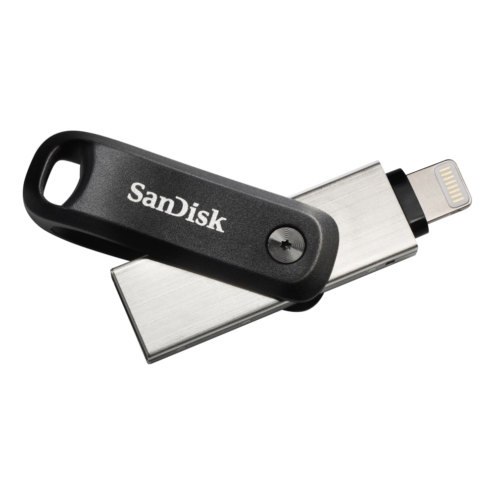 SanDisk iXpand Mobile Storage Flash Drive, 128GB, Silver (Min Order Qty 2) MPN:SDIX60N-128G-AN6NE