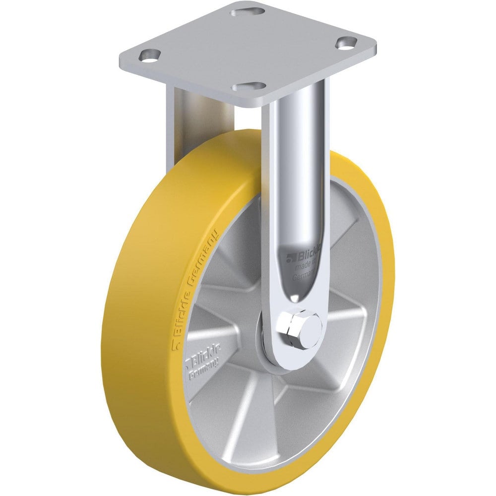 Top Plate Casters, Mount Type: Plate , Number of Wheels: 1.000 , Wheel Diameter (Inch): 8 , Wheel Material: Polyurethane , Wheel Width (Inch): 2  MPN:842753