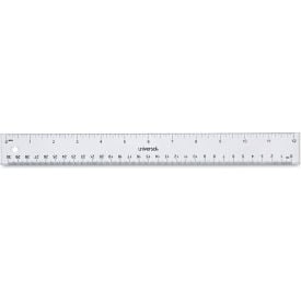 Universal® Clear Plastic Ruler Standard/Metric 12