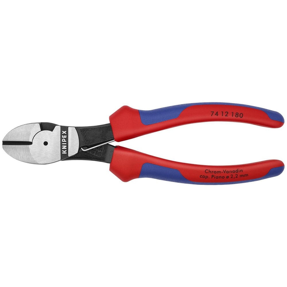 Cutting Pliers, Insulated: No , Overall Length (Inch): 5-1/2in , Head Style: Cutter, Diagonal , Cutting Style: Bevel , Handle Color: Red, Blue  MPN:74 12 180