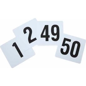 Winco TBN-50 Table Numbers 1-50 3-3/4