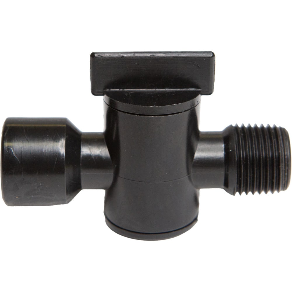 Coolant Hose Valves, Hose Inside Diameter (Inch): 1/2 , System Size: 0.5in , Connection Type: Male x Female , Body Material: POM , Thread Size: 1/2in  MPN:8550-403