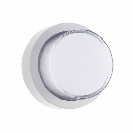 Sunlite® LED Round Modern Outdoor Wall Sconce Light Fixture 12W 850 Lumens 90 CRI White 85105-SU