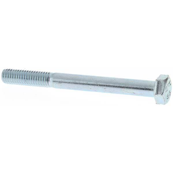 Hex Head Cap Screw: M5 x 0.80 x 50 mm, Grade 8.8 Steel, Zinc-Plated MPN:42019