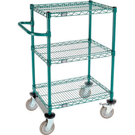 Nexel® 3 Shelf Cart Poly-Green® 24