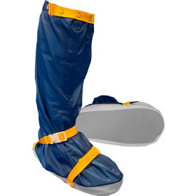 Transforming Technologies TX4000 ESD Cleanroom Apparel Soft Sole Boot Cover XL Navy Blue TX40BENB05