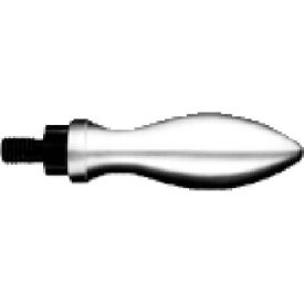 J.W. Winco DIN98-AL Aluminum Revolving Handle W/Threaded Shaft 25mm Diameter 75mm Length M10x1.5 25WG58/E