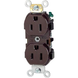 Leviton 5242 15A 125V Duplex Receptacle Brown - Pkg Qty 10 5242