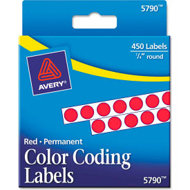 Avery® Permanent Self-Adhesive Color-Coding Labels 1/4