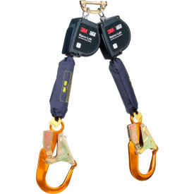 3M™ Dbi-Sala Nano-Lok XL Twin-Leg Self Retracting Lifeline w/Quick Connect & Rebar Hook 9'L 3100613