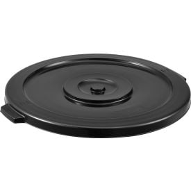 GoVets™ Plastic Trash Can Lid - 44 Gallon Black 463BK240