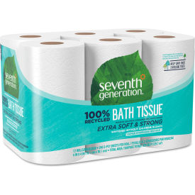 Seventh Generation® 100 Recycled Bathroom Tissue Septic Safe 240 Sheets/Roll 12/Pack 13733