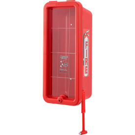 GoVets™ Plastic Fire Extinguisher Cabinet Fits 2-1/2 - 5 lbs. Red 648641