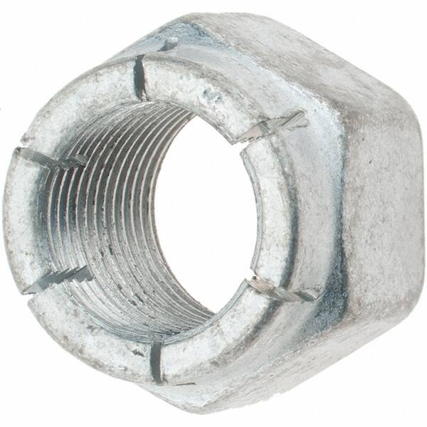 Hex Lock Nut: Expanding Flex Top, 3/4-16, Grade 2 Steel, Cadmium-Plated MPN:MP440019