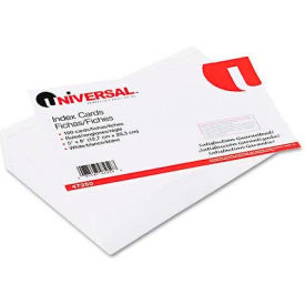 Universal Ruled Index Cards 5 x 8 White 100/Pack UNV47250***