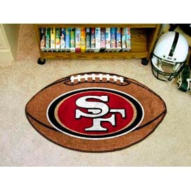 FanMats San Francisco 49Ers Football Rug 1/4