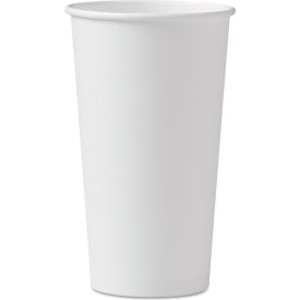 SOLO® Single-Sided Poly Paper Hot Cups 20 oz. Capacity White 600/Carton 420W-2050